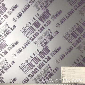 OBL20-962 Polyester Silver Reflective Fabric With Foil Print